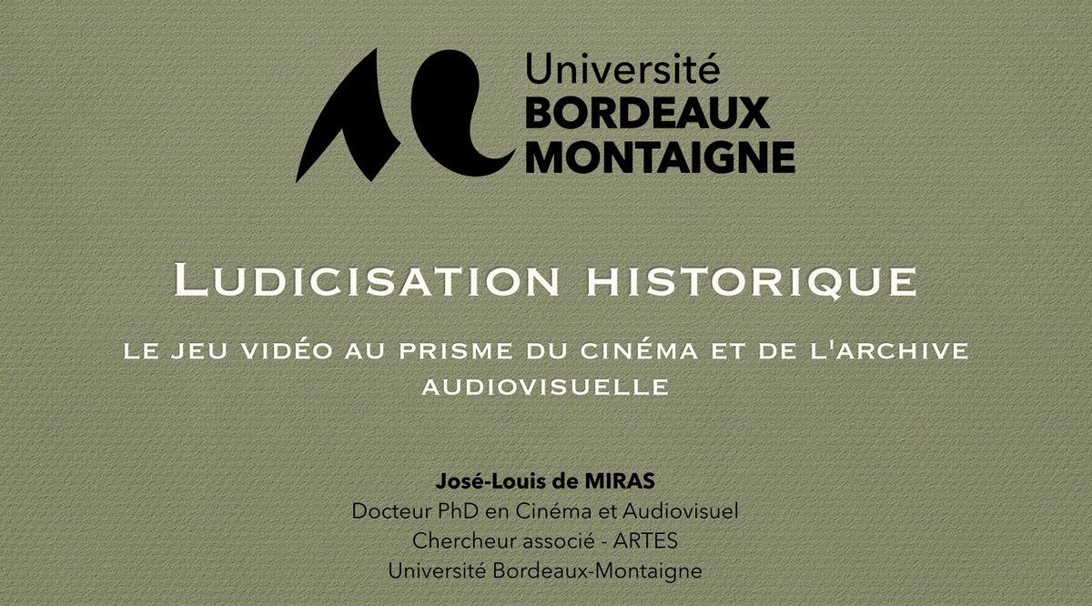 🚆Today, direction Metz, invité par <a href="/FlorentFavard/">Florent Favard</a> et les équipes du <a href="/Crem_UL/">Centre de recherche sur les médiations</a> dans le cadre du séminaire sur l'intermédialité ludique : le jeu au prisme du patrimoine et du cinéma : crem.univ-lorraine.fr/recherche/even…
<a href="/SebastienGenvo/">Sébastien Genvo, https://bsky.app/profile/sebgenvo</a> <a href="/UBMontaigne/">Université Bordeaux Montaigne</a>