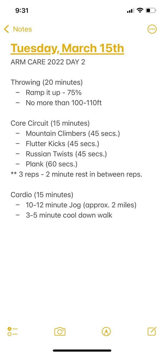 ElkRiverBasebal's tweet photo. The plan for day 2
Get your work in, no matter where Spring Break has taken you!
#Ready2Compete βΎοΈπͺπ» https://t.co/CgUMSXq6dT