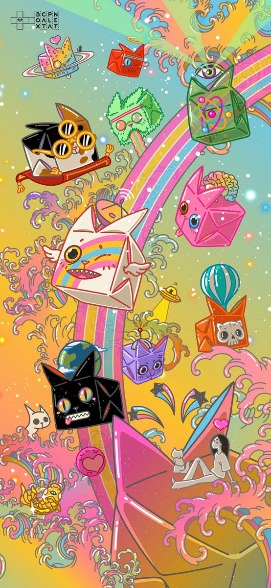 🌈For all of #BoxcatPlanet early supporters, We prepare you a small gift~ <a href="/GuanChunArt/">Guan Chun 官純</a>  🐈🪐🎉🎁💕

🌈Let’s Meow together ～

Full-res wallpaper: dropbox.com/sh/ggtoyf1r2uw…