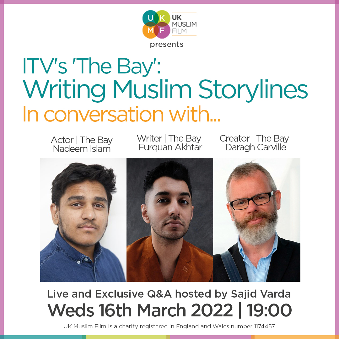 Not long left for another amazing webinar by <a href="/ukmuslimfilm/">UKMuslimFilm</a> for <a href="/ITV/">ITV</a>'s The Bay: Writing Muslim Storylines sign up here hopin.com/events/ukmf-pr…