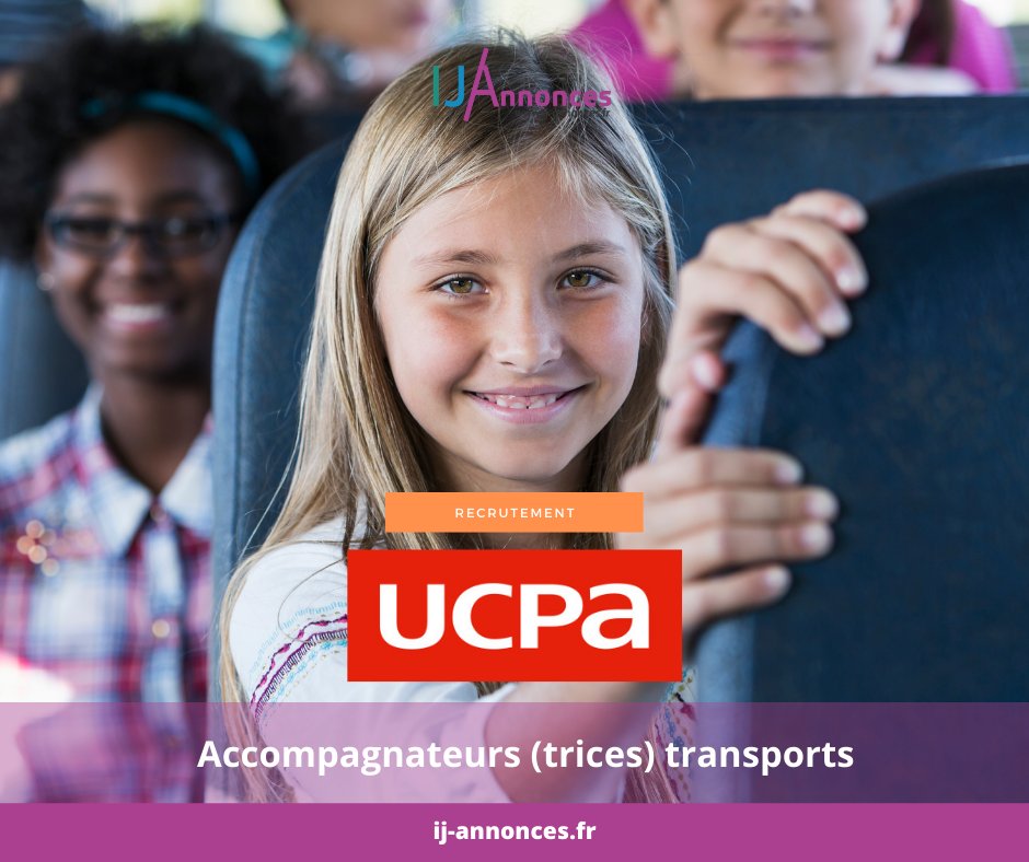▶ Vous cherchez un #job❓Vous possédez le #BAFA ou équivalent ou vous possédez une 1ère expérience d'encadrement d'enfants ou d'ados❓

👉Le <a href="/Groupe_UCPA/">groupe_UCPA</a> recrute des accompagnateurs(trices) transports pour les WE des vacances d’été au départ de #Lille 
▶ij-annonces.fr/accompagnateur…