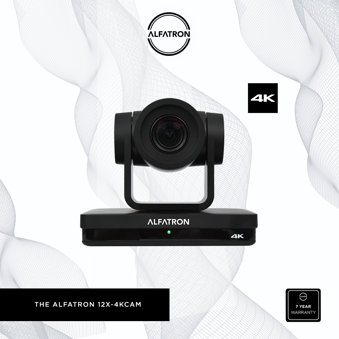 AlfatronElec's tweet photo. The Alfatron 12X-4KCAM is a 4K PTZ camera equipped with a 12x Zoom Lens. This PTZ camera is suitable for medium to large-sized meeting rooms, boardrooms, conference venues and houses of worship.

For more information:
https://t.co/F7TykI28WZ

#Alfatron
#4KCam
#PTZ
#Boardrooms https://t.co/lv4dzUZBQH