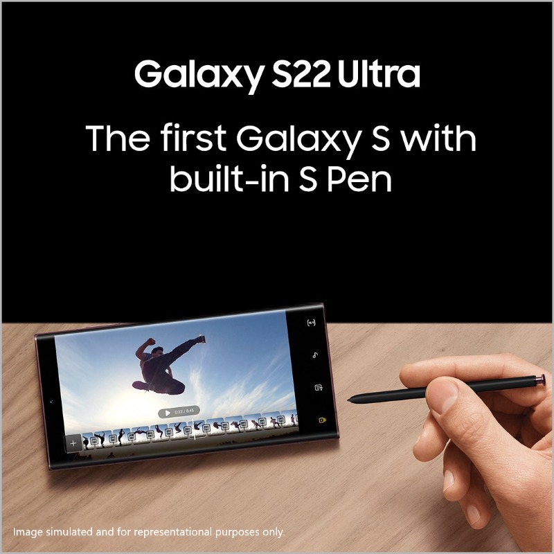 SamsungIndia's tweet photo. Get your hands on the phone that makes every day more epic. Own the newest Galaxy S22 Ultra now &amp; get #GalaxyWatch4 at just ₹ 2999*. *T&amp;C apply. https://t.co/RRSKVJSvOb