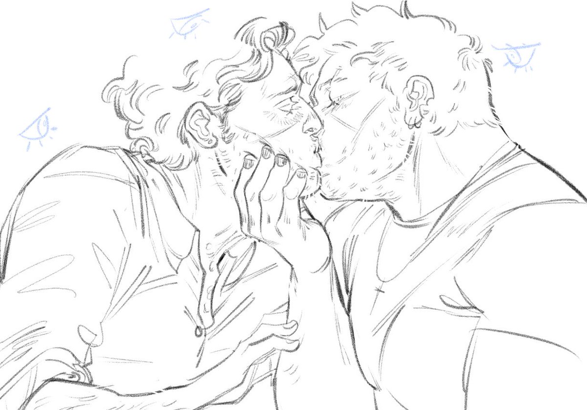 sometimes i just gotta get back to my roots and draw men kissing 