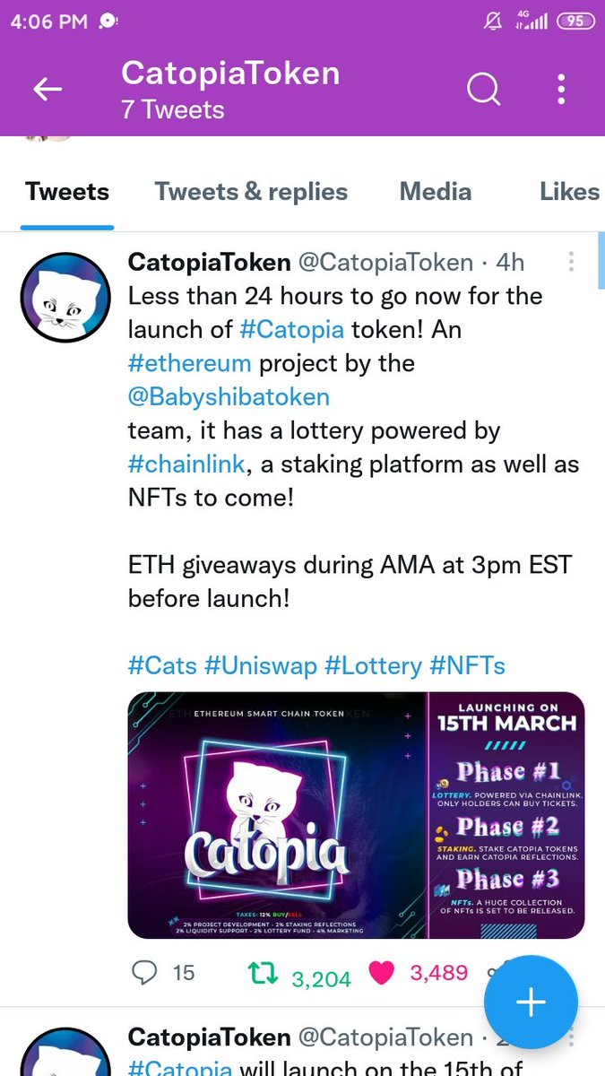 summer_rain020's tweet photo. @ladyincrypto @CatopiaToken Done https://t.co/EnYfRroTju