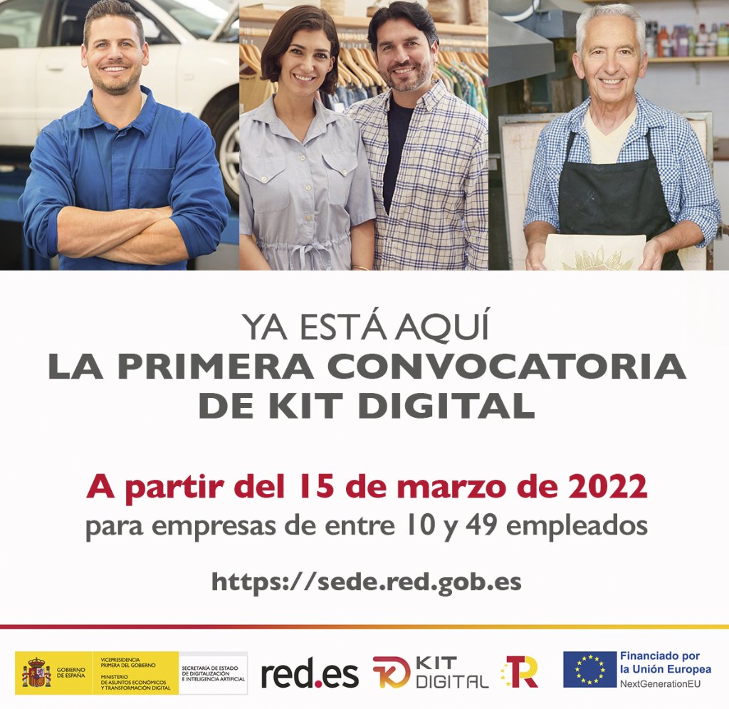 📢¡Ya puedes solicitar el bono digital del #KitDigital!

❗️Si eres una pyme de entre 10 y 49 empleados,  solicita esta ayuda en la sede electrónica de @redpuntoes: bit.ly/3IEvFRT

@P_Recuperacion