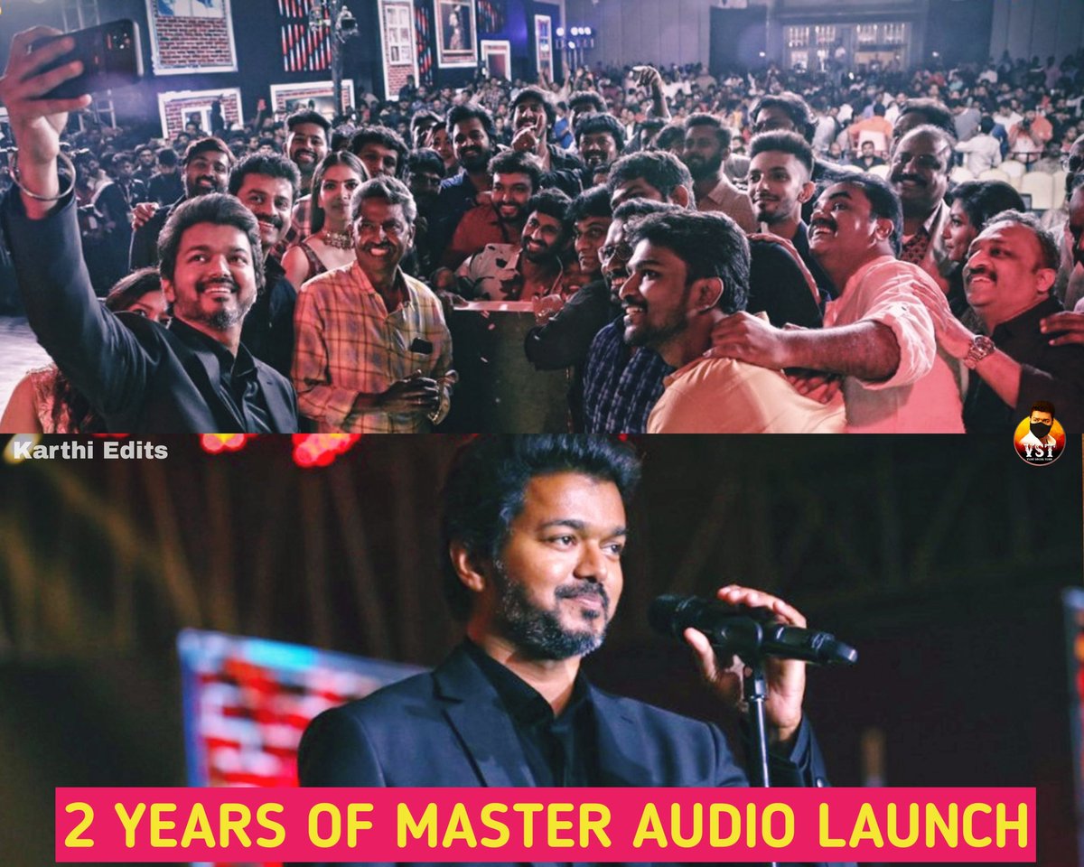 Sathyaaaa8's tweet photo. #2YearsOfMasterAudioLaunch 🎙🤳
#Beast @actorvijay #Master https://t.co/meuHLUwZnD