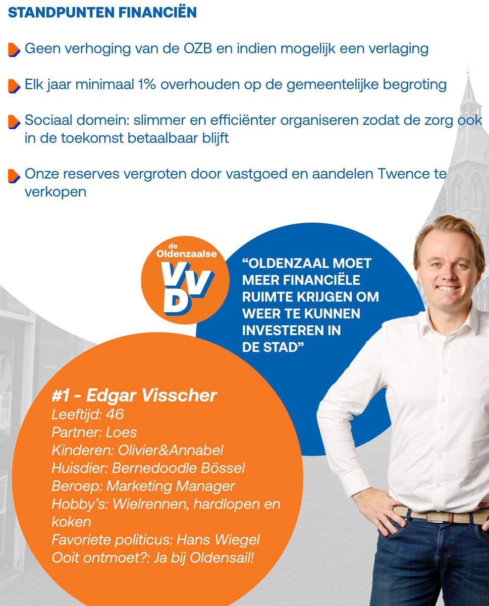 We presenteren onze kandidaten van #23 naar #1. Vandaag de laatste. Op #1 onze lijsttrekker <a href="/edgarvisscher/">Edgar Visscher</a>