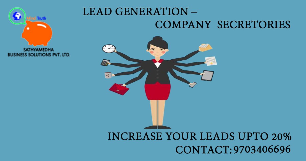 SMBS_DM's tweet photo. "Service Category - Lead Generation-Company Secretories Services
Enquiry Url-https://t.co/B2YwFT43Mm"
From - @RajeshNakkaSMBS  @SMBS_DM https://t.co/TdfKT8qKvF