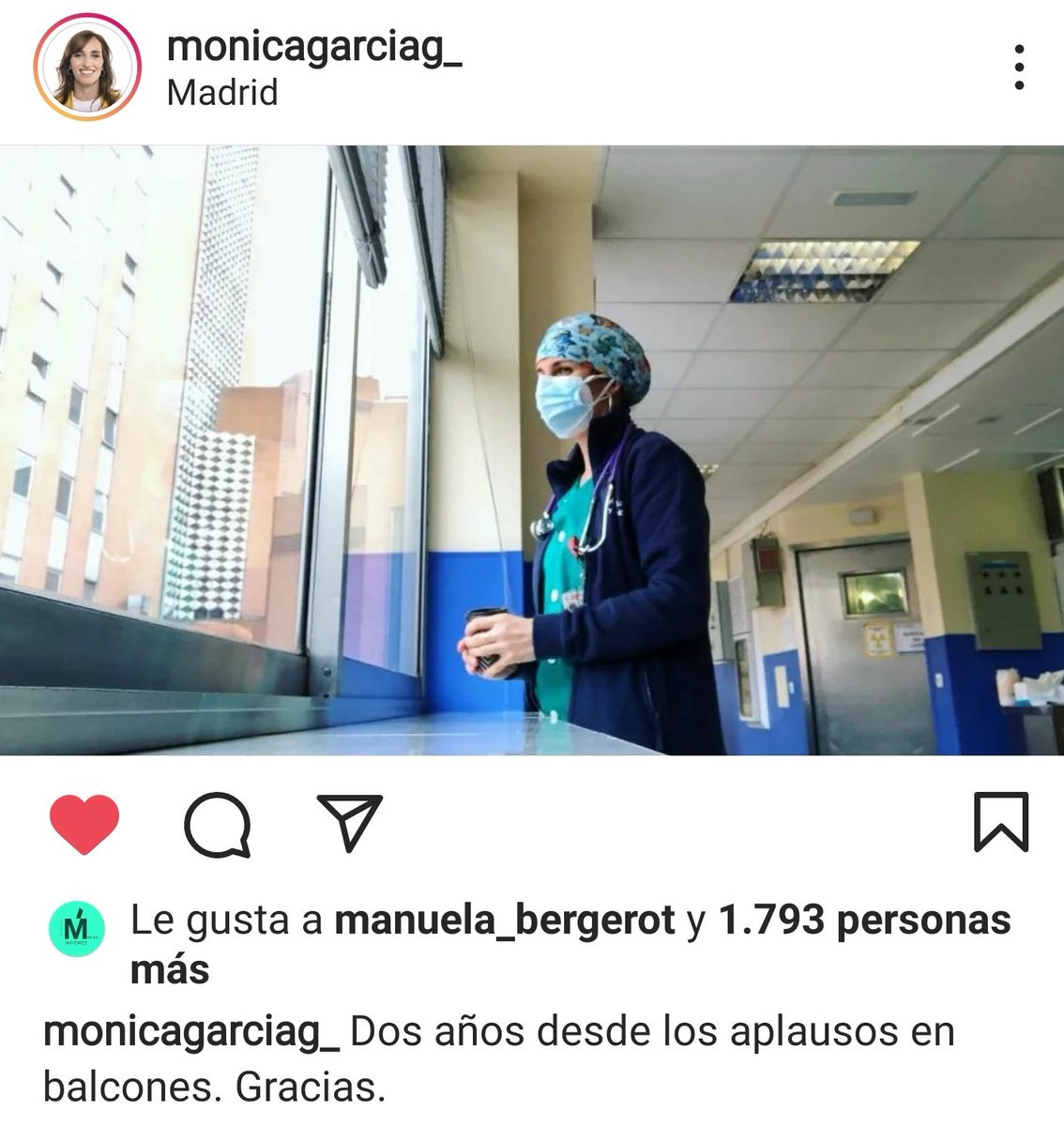 FelixLopez_Rey's tweet photo. Otro día más con Mónica García trabajando en el Hospital 12 de Octubre. La médica madrileña también es la Diputada que hace frente a Ayuso en la Asamblea de Madrid. Honradez, trabajo y cercanía la definen. Yo quiero que sea mi Presidenta. https://t.co/92ir4E6ta3