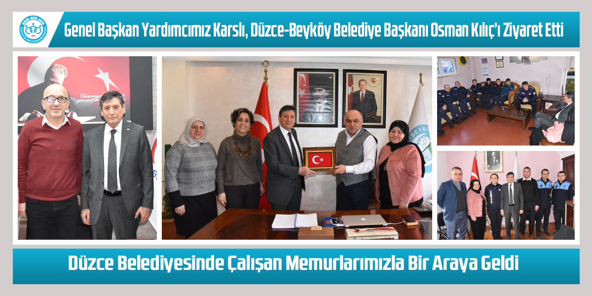 Bem_Bir_Sen's tweet photo. Genel Başkan Yardımcımız Karslı,

İl Başkanımız Durnacı ile birlikte

Düzce-Beyköy Belediye Başkanı Osman Kılıç ve

Düzce Belediye Başkan Yardımcısı Sinan İnan’ı Ziyaret Etti.

Düzce Belediyesinde Çalışan Memurlarımızla Bir Araya Geldi.

@Asiye_DURNACI

⤵️
https://t.co/l8fTqexsuC https://t.co/0PZWG8B4XK