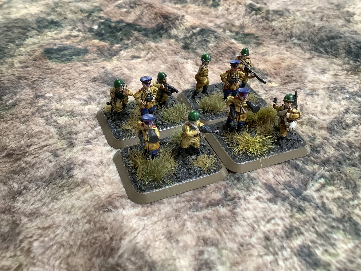 Oldwargamer's tweet photo. Some #WWII #Russian command stands form my son-in-law. Love the #commissars.
#wargaming #wargames #wargamer #flamesofwar #FoW https://t.co/XVhDlR5hP6