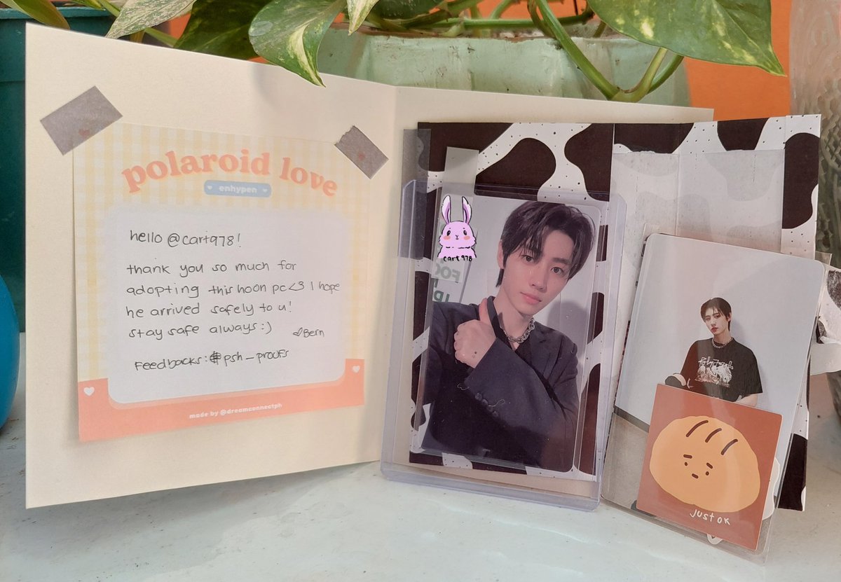 cart978's tweet photo. [TodaysMeil] 💌 @pshtiramisu #psh_proofs

Hoon M2U came home! Thank you so much @pshtiramisu for our smooth and fast transaction. ♥️ https://t.co/zuaqvQtgRp