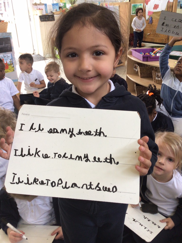 rec_hp's tweet photo. Fantastic writing in Reception #writing #EYFS https://t.co/8r1aipB3zZ