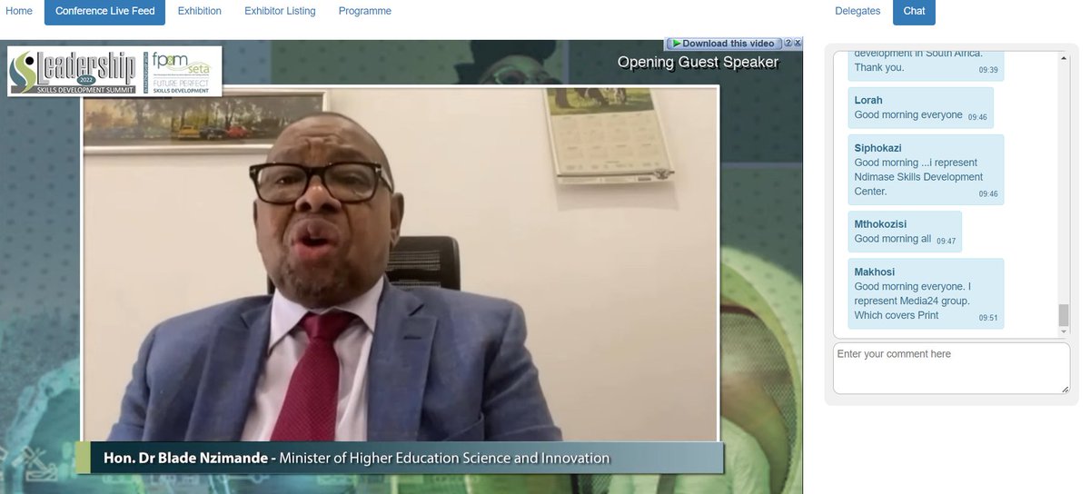 summit_skills's tweet photo. SKills Summit Event  is currently underway with the Honourable Minister of Higher Education, Science and Innovation, Dr Blade Nzimande speaking as our guest speaker.
Don't miss out https://t.co/ao405XMmwp

#skillsdevelopment #economy #politics https://t.co/A2SPnzNbKC