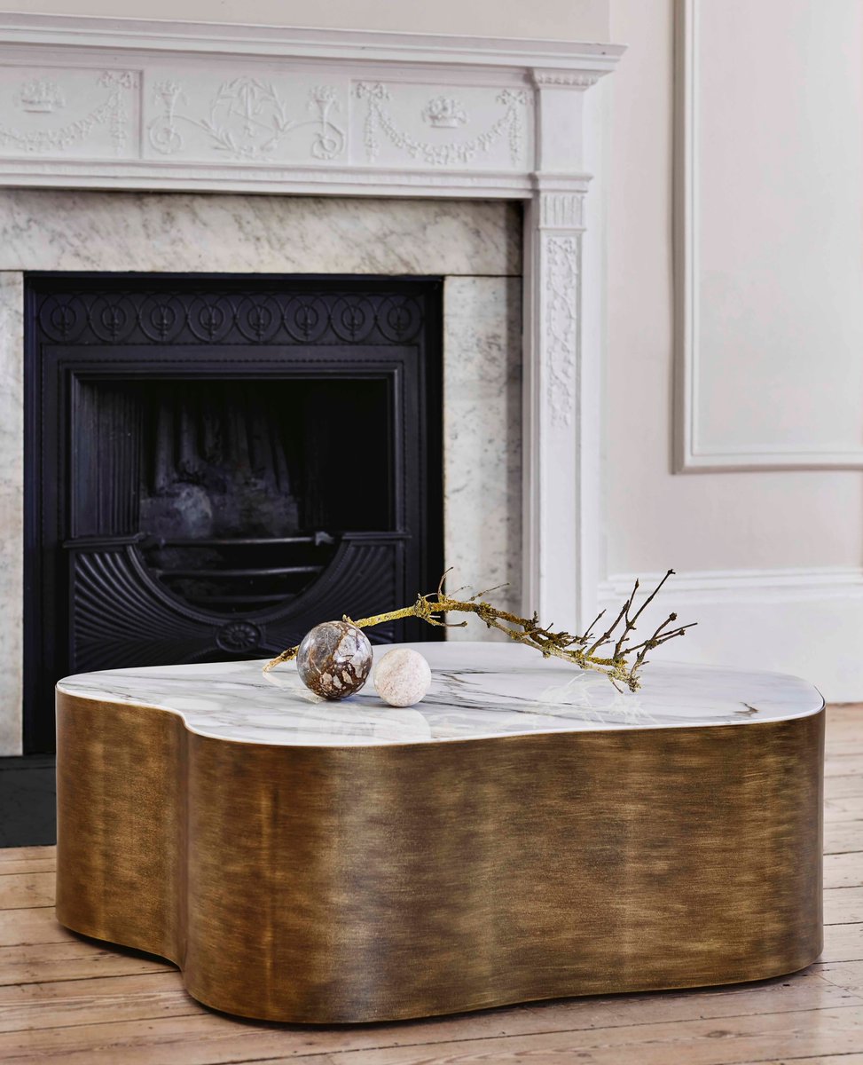 The Lily Ottoman is a bold yet soft design, with smooth, sweeping edges. Traditionally, it comes with a cushioned seat but if you're looking for a more classical coffee table, opt for your choice of marble top instead.

#ottoman #coffeetable #marble #bespokecoffeetable #handmade