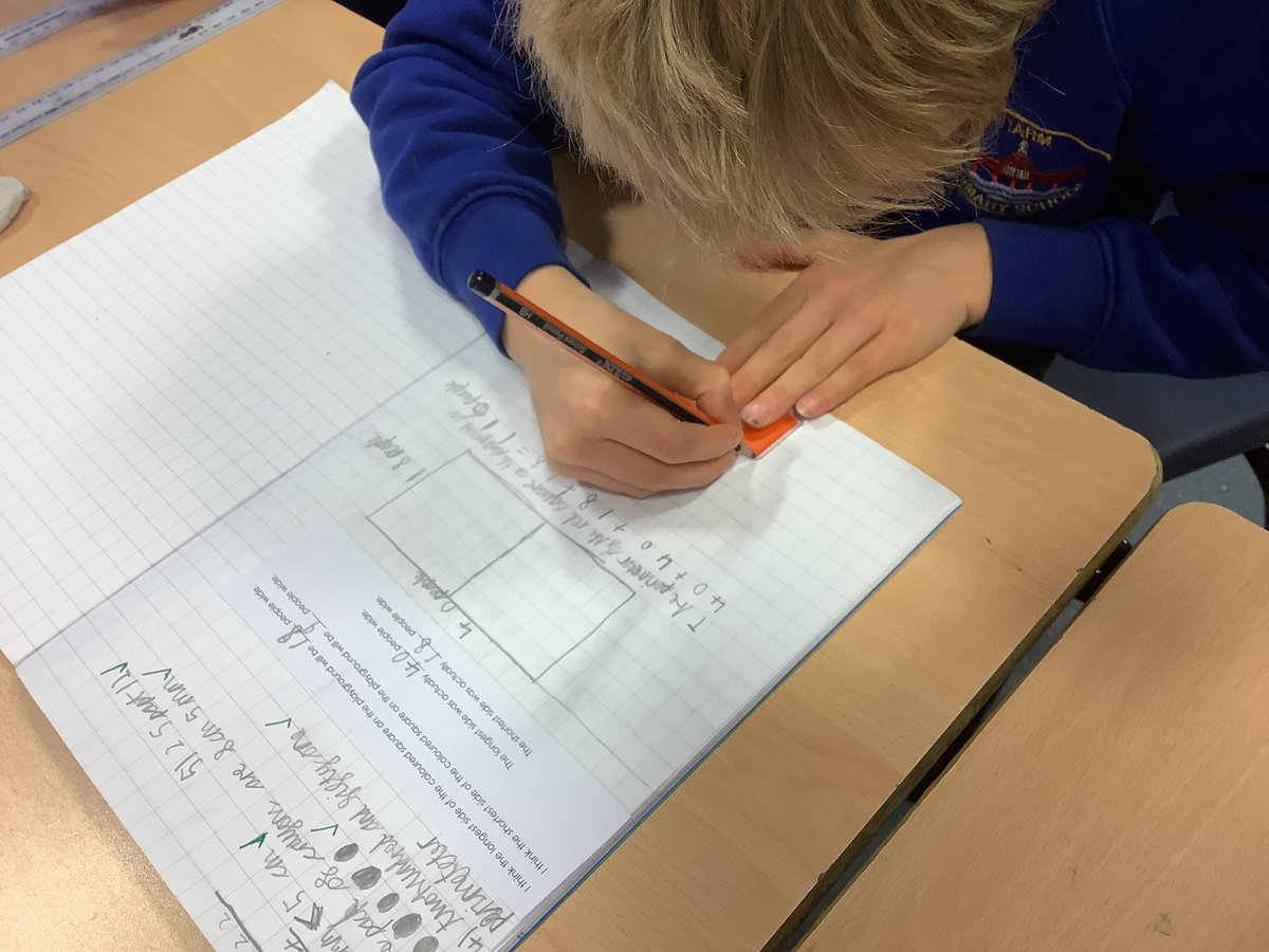 YarmPS's tweet photo. Year 3 have been using Tetris shapes to measure perimeter this week. They have enjoyed putting the shapes together to see what the biggest perimeter they could make would be. #ypsmaths #year3 https://t.co/punQwFeJPK