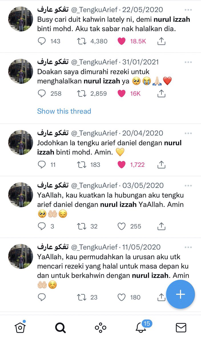 _TengkuArief's tweet photo. Alhamdulillah. Cita cita aku untuk menghalalkan sidia sudah tercapai. 

Kita yang merancang, Allah yang menentukan. 

Thank you Allah ❤️ https://t.co/lSNhVKX4u1