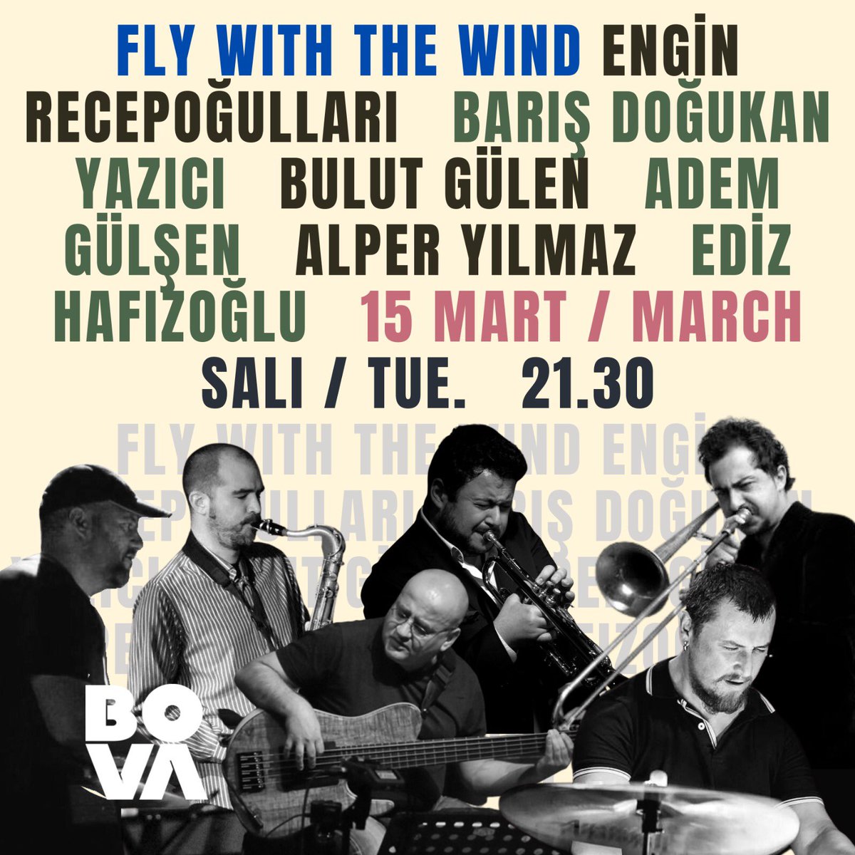 edizhafizoglu's tweet photo. Bu akşam şahane bir kadro ve repertuvarla Bova’dayız. Bekleriz🥂 

#FlyWithTheWind https://t.co/aA2OvIiHPu