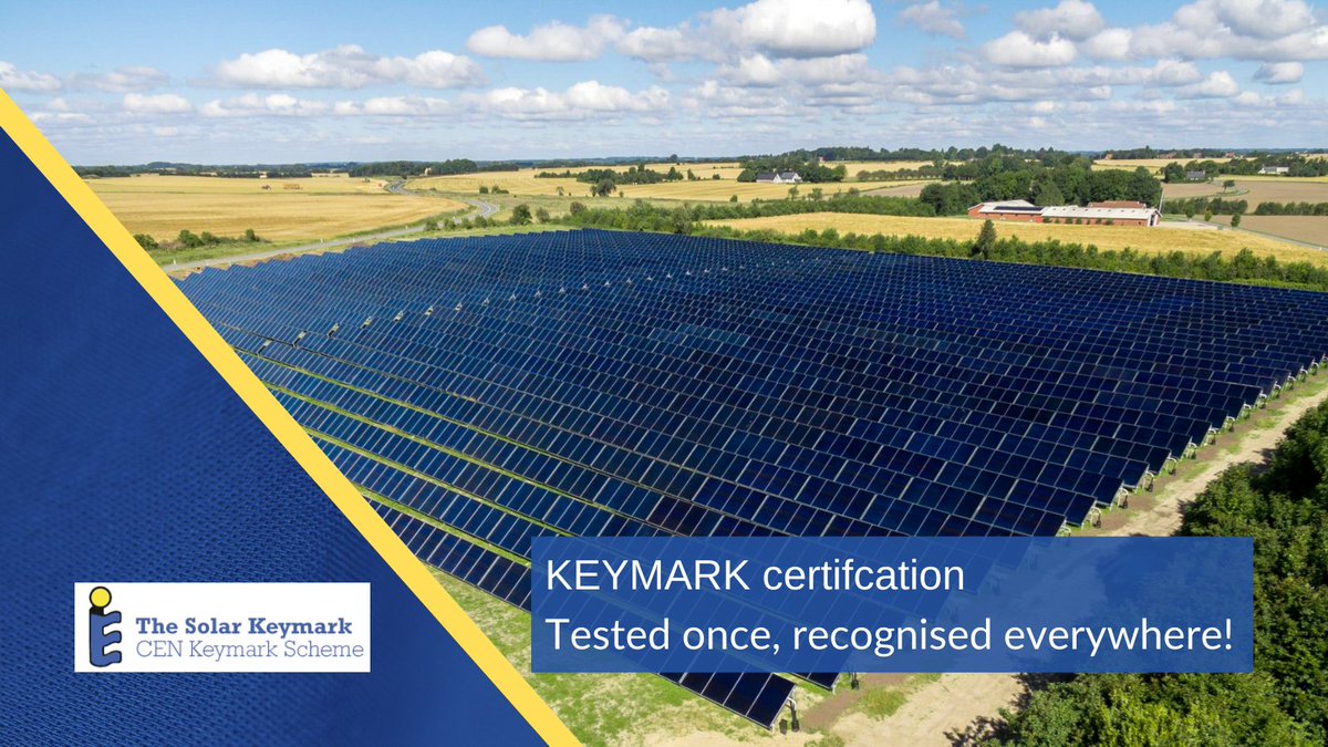 KEYMARKcert's tweet photo. The #SolarKEYMARK is the main quality label for #SolarThermal, which demonstrates that a product is in full conformity with the relevant European standards. 🏅☀️ 
The certification is used in #Europe and increasingly recognised worldwide 🇪🇺🌍 #SolarHeat
https://t.co/8NNTtfzO5G https://t.co/sI18o8Yjd6