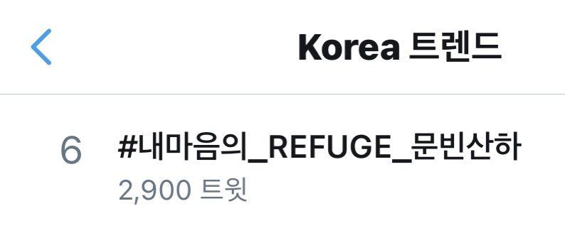Hashtag_ASTRO_'s tweet photo. 📌 현재 한국 트렌드 6위

역시 우리 로하😚 WHO 프로모와 만나게 1위 가요👊

#내마음의_REFUGE_문빈산하 https://t.co/mPiGfDrHrg