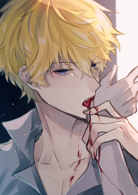 Taichou likes to drink 𝒷 𝓁 𝑜 𝑜 𝒹....🩸
.
⚠️blood
※ mob's hand (grey)
#Briskart 