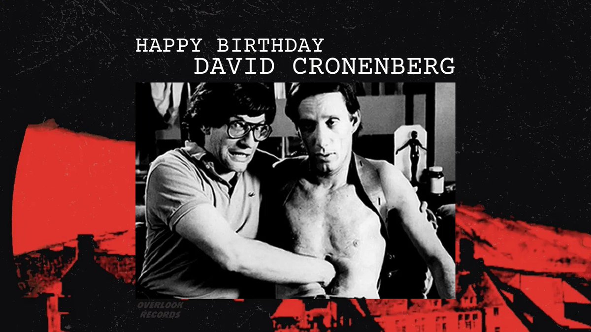 RecordsOverlook's tweet photo. Happy Birthday to the #BaronofBlood DAVID CRONENBERG! His expansive and iconic body of work includes films such as #Shivers (1975), #Scanners (1981), #Videodrome (1983), and #TheFly (1986). Which film of his is your favorite?
#happybirthday #davidcronenberg #horror #horrormovies https://t.co/0YikKl25Iy