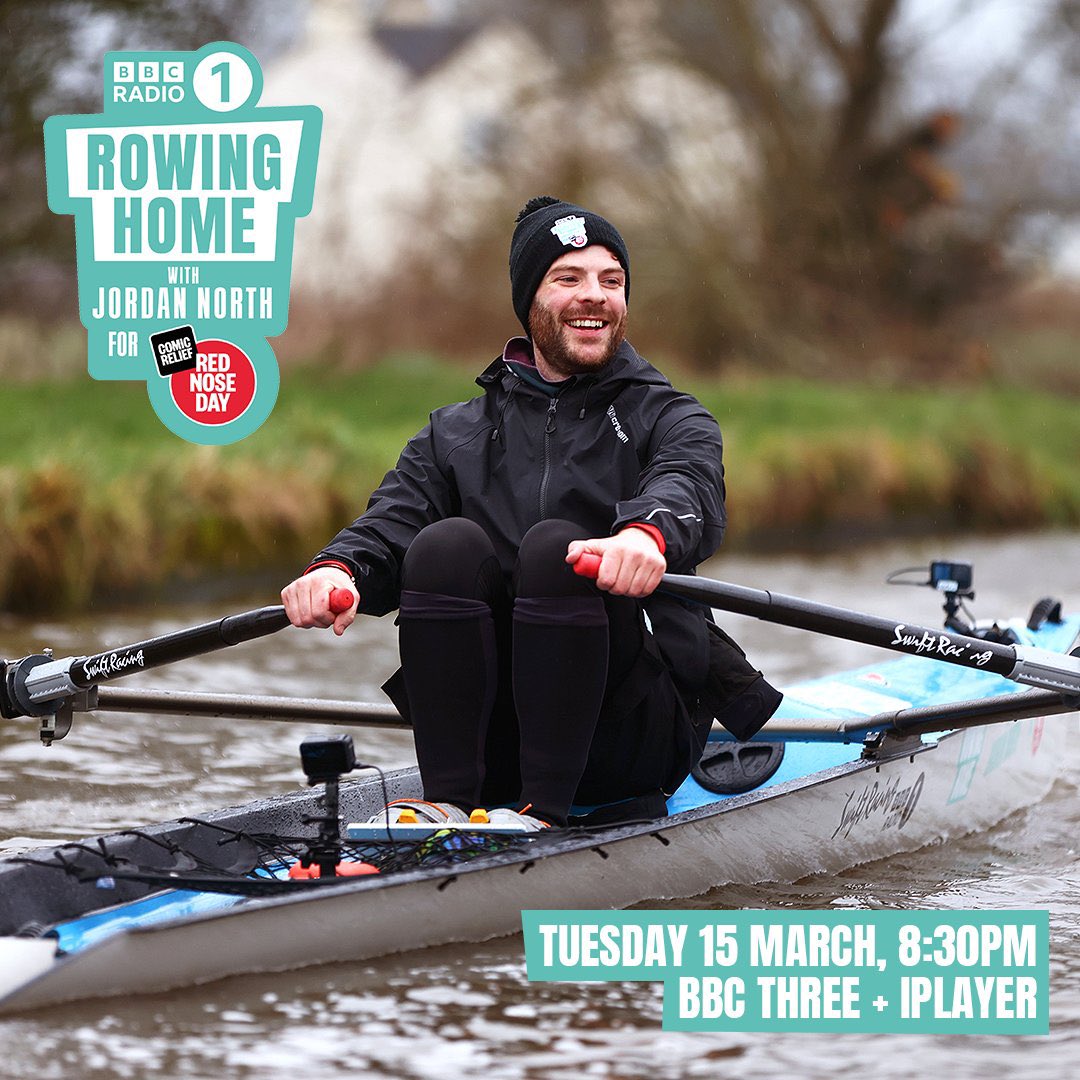 jordannorth1's tweet image. You can watch the whole @bbcradio1 Rowing Home documentary for @comicrelief TONIGHT at 8.30PM on @bbcthree &amp;amp; @bbciplayer! 😀