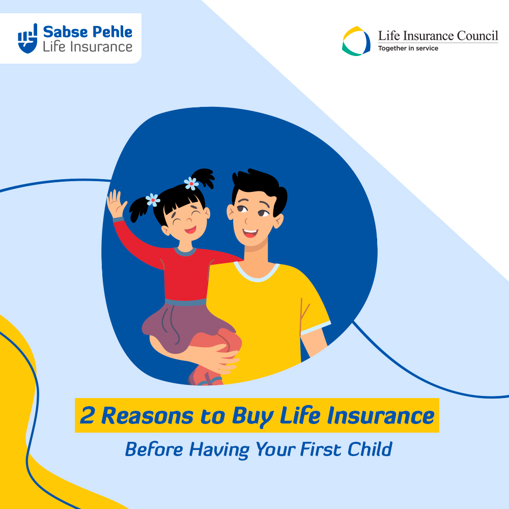 Sabsepehlelife's tweet photo. Planning for your first child is always special. But, planning for his/her future at this stage is also paramount. Isiliye #SabsePehleLifeInsurance https://t.co/nIaZ9IVe4l