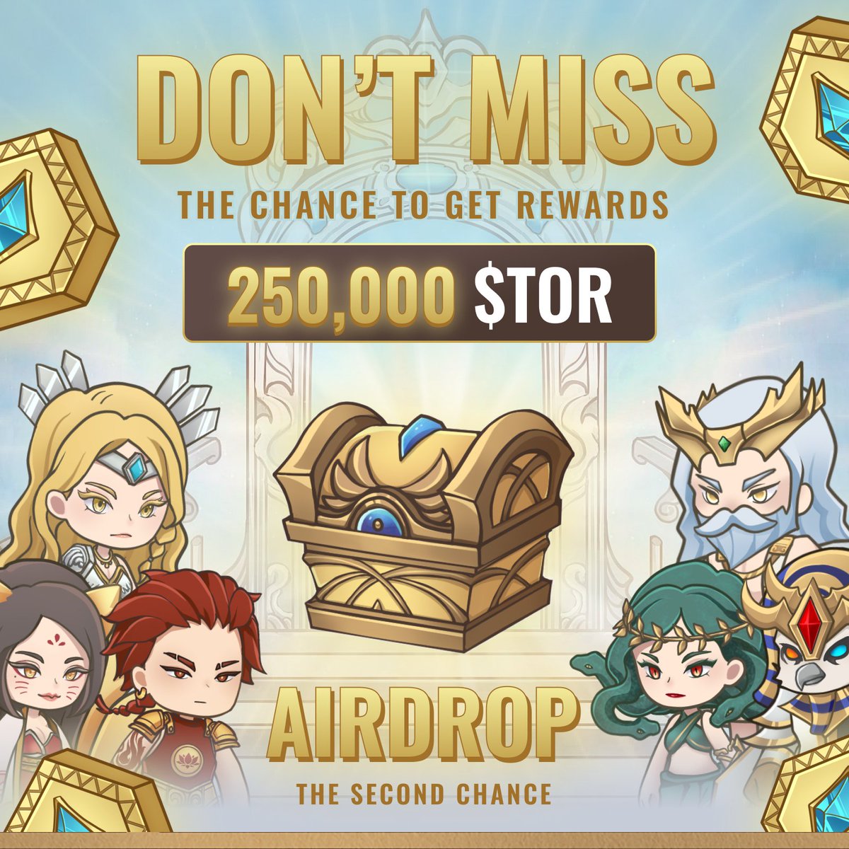talesofragnarok's tweet photo. Don’t forget to join our second airdrop campaign and chance to get the special rewards Total 250,000$TOR💰

📌Join now >> https://t.co/cy54fIKDmo

#BSC #GameFi #PlayToEarn #NFTGame #Airdrop #Giveaway #Talesofragnarok https://t.co/jOoTNndKxk