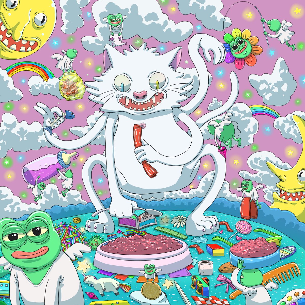 watta_28's tweet photo. 🎉⭐️PEPE cat caregivers 🌝🐸🐱🌛

https://t.co/iW2qjX4BFi

#nft #NFTTHAILAND #NFTCommumity #NFTcollections #NFTThaicommunity #NFTMarketplace #foundationapp #FOUNDATION #PEPE #meme https://t.co/Mm206zD8Vn