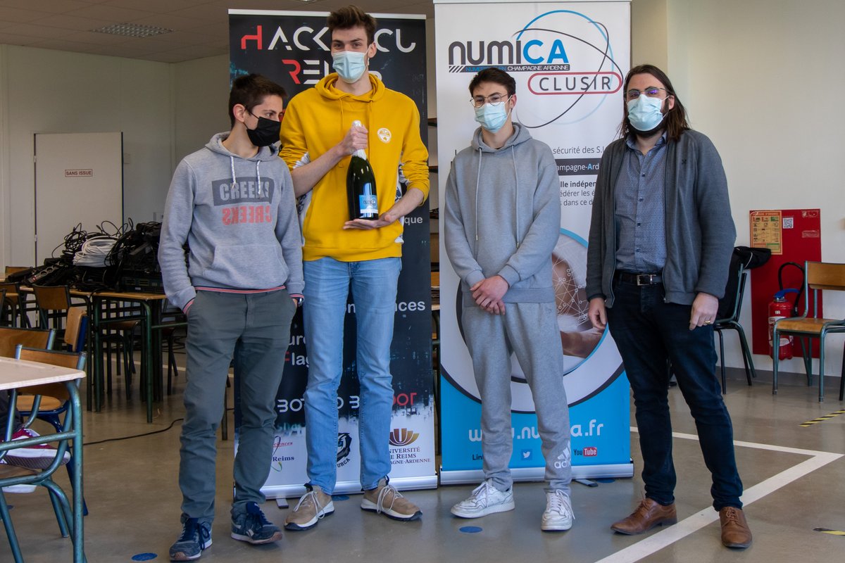 fnolot's tweet image. Félicitations à #SpamHarder de @CesiReims pour votre 8ème place au #HackSecuReims 2022 @NumicaClusir 
hacksecureims.eu/resultat.html