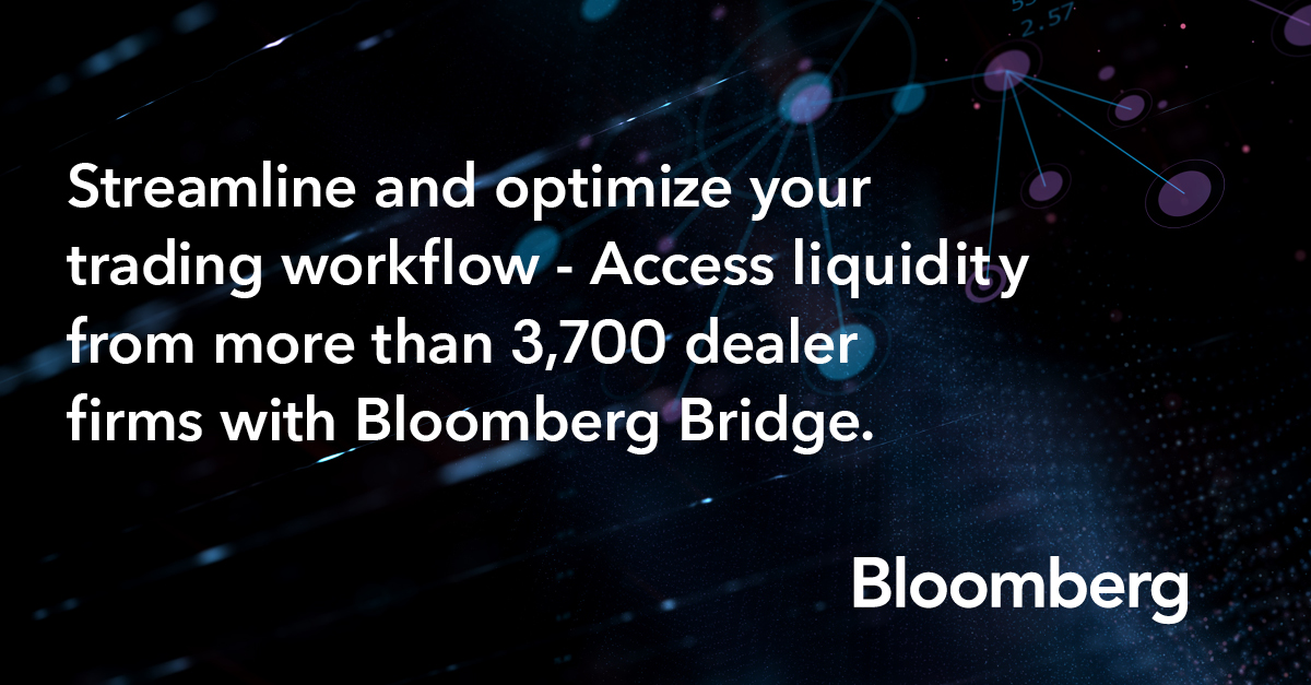 Bloomberg today announced the launch of Bloomberg Bridge, a new global all-to-all service that supports intermediated trading for corporate and emerging market bonds. Read more about the new offering here: bloom.bg/34HypPt