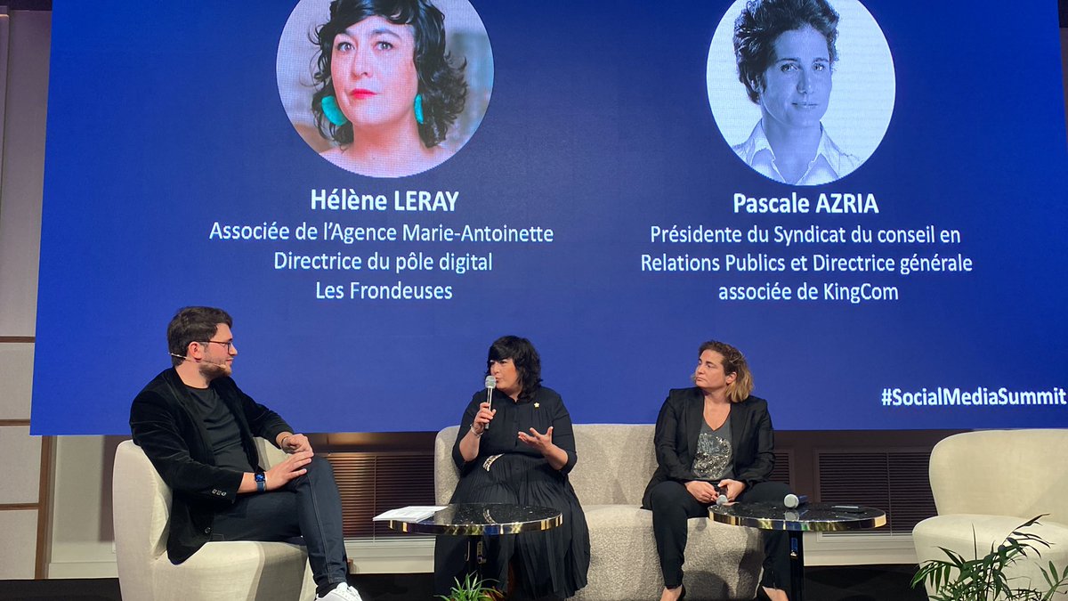 « Les Frondeuses est le département digital de <a href="/LagenceMA/">Marie Antoinette L’Agence</a>, avec des personnes qualifiées sur les contrats et les obligations liens à l’influence. » <a href="/HeleneLeray/">Hélène Leray</a>, <a href="/LagenceMA/">Marie Antoinette L’Agence</a> et Les Frondeuses 

#SocialMediaSummit
