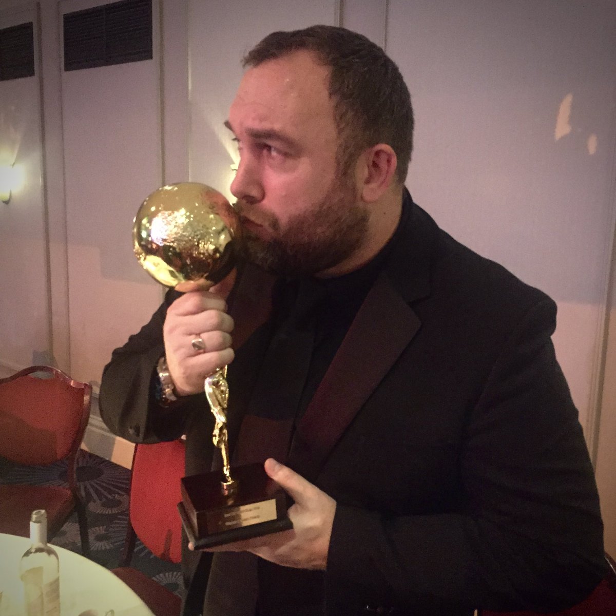 AdrianMarpole's tweet photo. The Travel Industry Oscars tonight. Here’s hoping!! I’m not greedy though. One win out of three nominations will do. 
#TeamOrange #TWGlobes22 🏆🤞🏼🤣
Good luck to all nominees and to our fantastic hosts. https://t.co/MLOsWplTpg