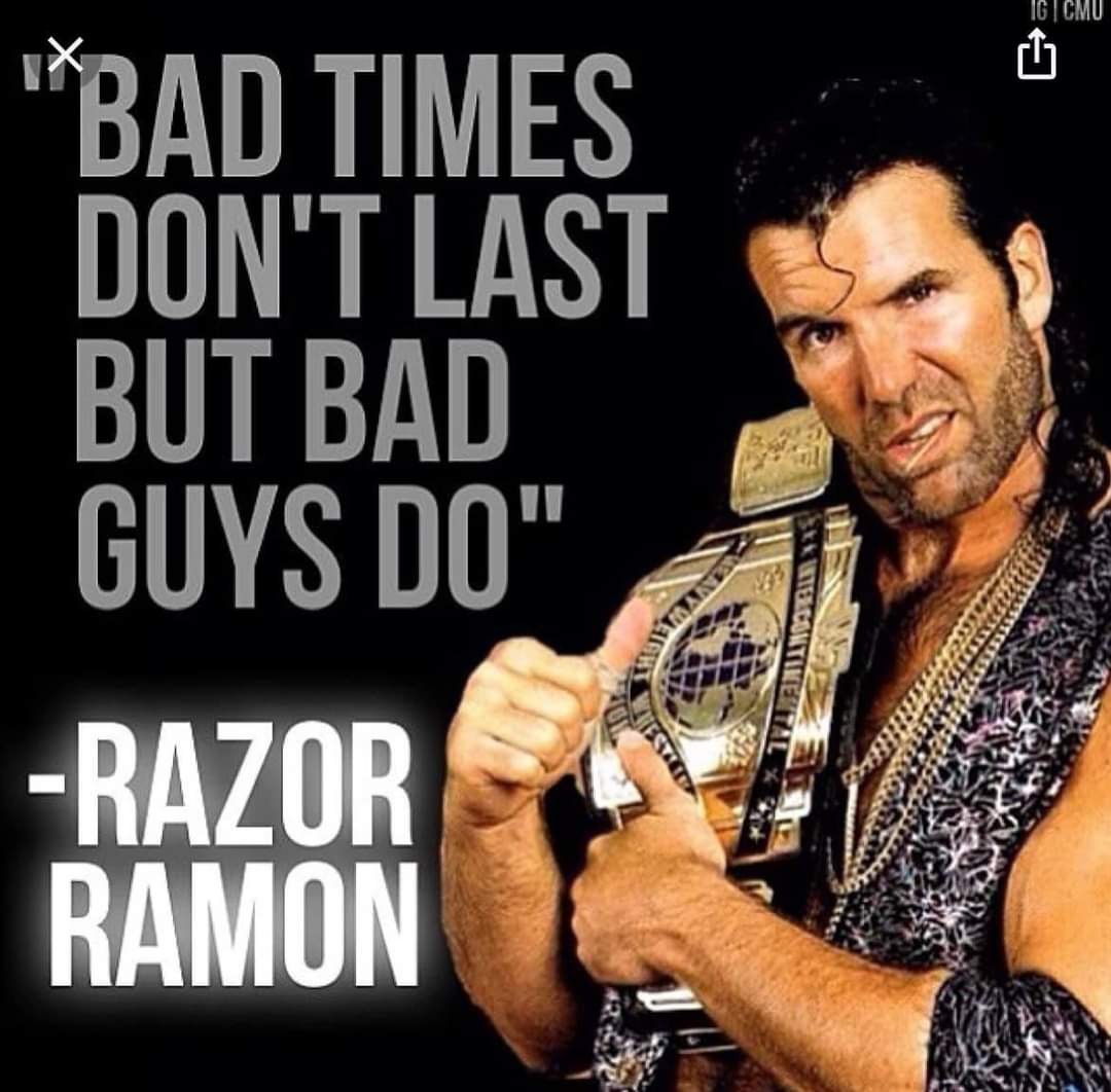 IntlCablesNet's tweet photo. High school WWF &amp; WCW wrestling hero gone. That matchstick or toothpick poking on opponents always did the trick on me. #RazorRamonRIP https://t.co/zkriXX3DVb