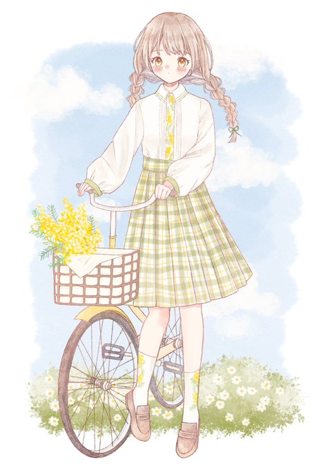 「bicycle standing」 illustration images(Latest)｜3pages