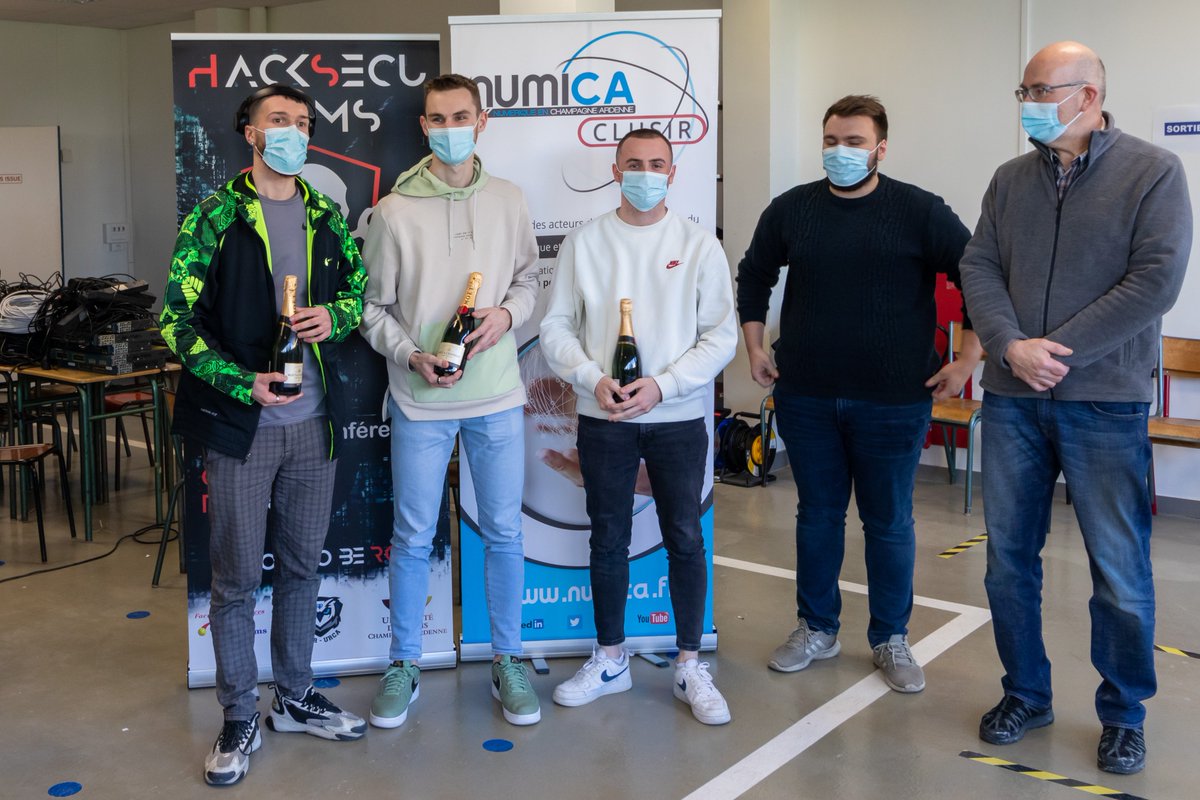 fnolot's tweet image. Félicitations à #BlablHacker de @ESGI @EductiveReims
 pour votre 5ème place au #HackSecuReims 2022 @safirurca
 
hacksecureims.eu/resultat.html