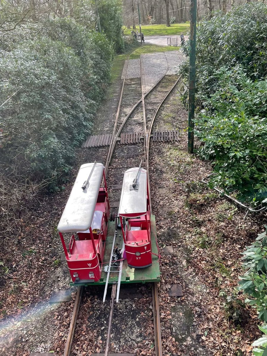 In order to starting getting our museum tidied and cleaned to allow it to open for the first time in 2 years a good bit of moving around is underway.

This includes the two Wooton trams which with have now been transported along the line and moved up to Lakeside depot.
