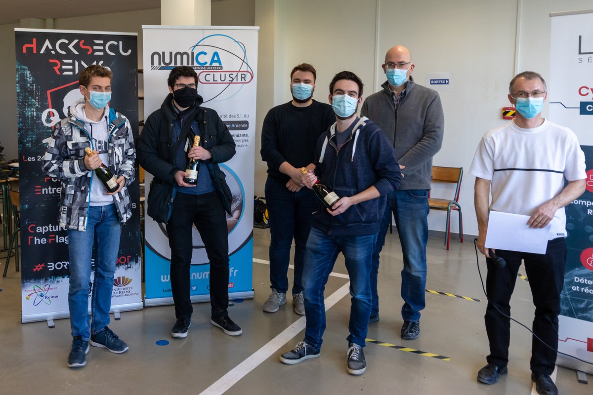 fnolot's tweet image. Félicitations à #Securitiie de @ENSIIE pour votre 6ème place au #HackSecuReims 2022 @safirurca 
hacksecureims.eu/resultat.html