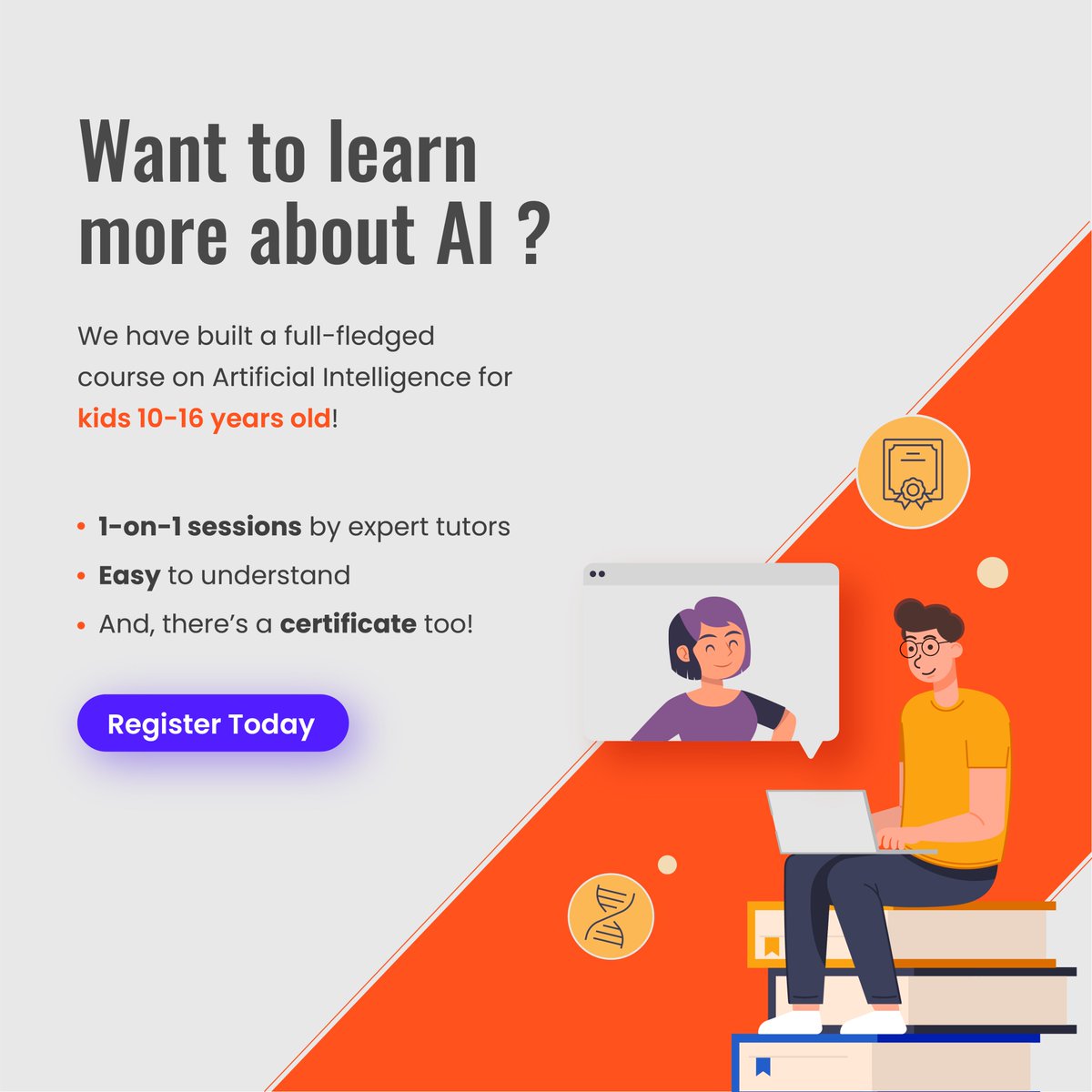 SKILLIT_India's tweet image. AI is being in every industry, and now your kid can start learning it too! Join SKILLIT&apos;s Artificial Intelligence Course. Register Today.
#applicationsofai #ecommercewebsite #artificialintelligence #ArtificialIntelligenceCourse #artificialintelligencetechnology