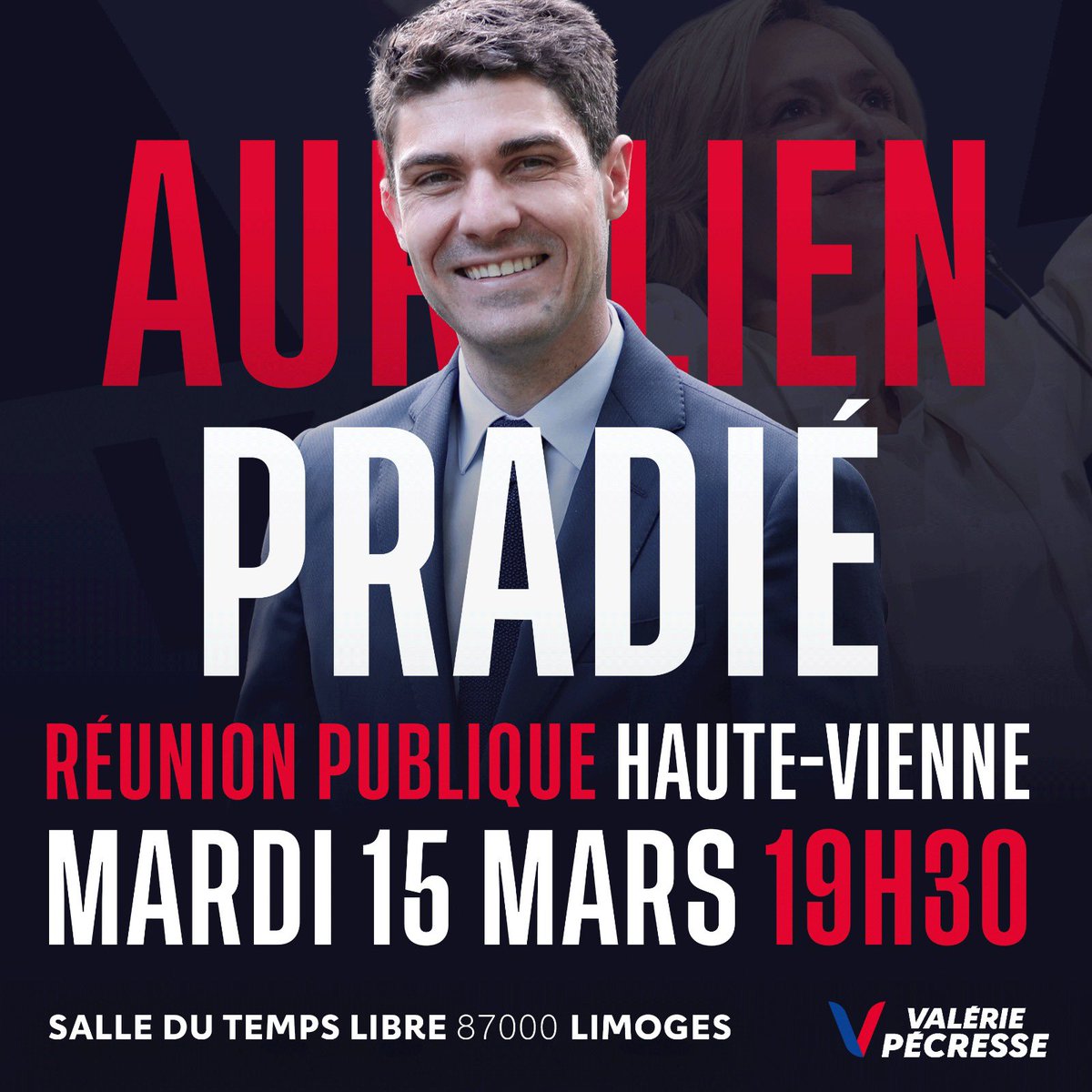 AurelienPradie's tweet photo. Retrouvons-nous ce soir à 19h30 à Limoges, en Haute-Vienne pour une réunion publique #NouvelleFrance #Pecresse2022 https://t.co/rEvy8Yc8gj