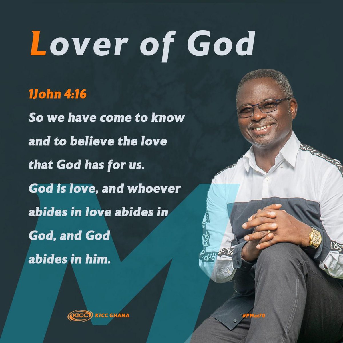 kiccghana's tweet photo. For whatever is born of God overcomes the world. And this is the victory that has overcome the world our faith.
1 John 5:4
#PMat70 #PastorMatthewAt70
#YearOfTakingOver #RaisingChampions
#kicccelebrates #PMA70 https://t.co/Z0y2AQT28v