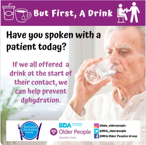 NHWeek's tweet photo. Tip of the Week - But first a drink. Shared by the @BDA_olderpeople https://t.co/rYLljMj9zn