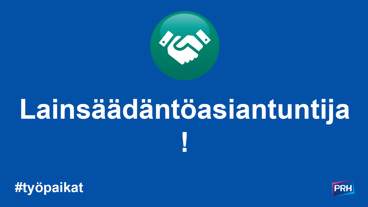 yrityksendigi's tweet photo. Juristi, hoi! Nyt on mielenkiintoista tekemistä tarjolla Yrityksen digitalouden lakitiimissä.
👉Tutustu tehtävään ja hae viimeistään 29.3.: https://t.co/yHcljqmAng 
🤩Tehtäväkenttä: https://t.co/8Pe57skClq 
Kotipesänä @prh_fi 
#digitalous #RTE #työpaikat https://t.co/J72fBohfEs