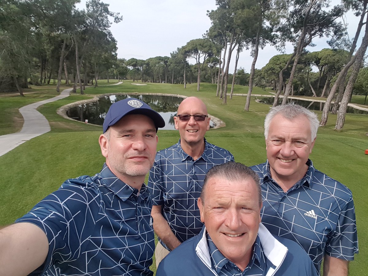 AndyRhodesPGA's tweet photo. A huge thank you to all the staff @TGI_Golf and @GloriaSerenity for making #TCXII such an incredible week. Fabulous venue, golf courses and hospitality and wonderful support from sponsors @TaylorMadeGolf @adidasGolf @PowaKaddy_Golf We can't thank you enough for everything you do https://t.co/KaigfT4amQ