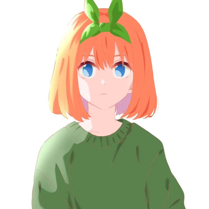 🍀🎀

#五等分の花嫁 
#中野四葉 