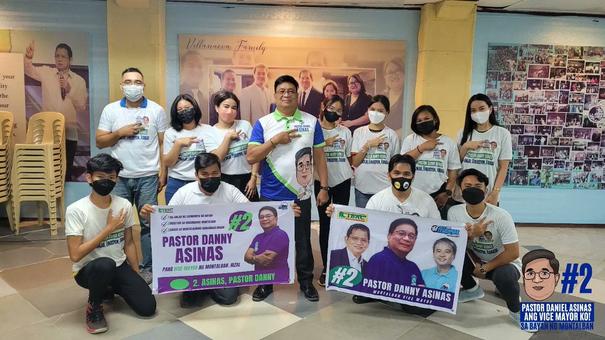 PtrDannyAsinas's tweet photo. We, Kristyanong Kabataan Para sa Bayan Supports Pastor Danny Asinas as Vice Mayor of Rodriguez Rizal 💪

#2PastorDannyAsinas
#ItoAngViceMayorKo https://t.co/QlYMSbX55A
