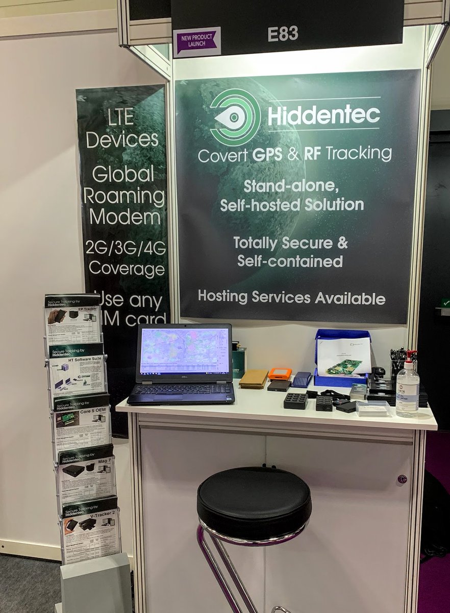 Hiddentec's tweet photo. Hiddentec are at Security &amp; Policing 2022! Visit us as Stand E83 to hear about our global LTE trackers, including our latest personal device specially designed for Executive Protection. #SecPol https://t.co/lAl0bI6CXN