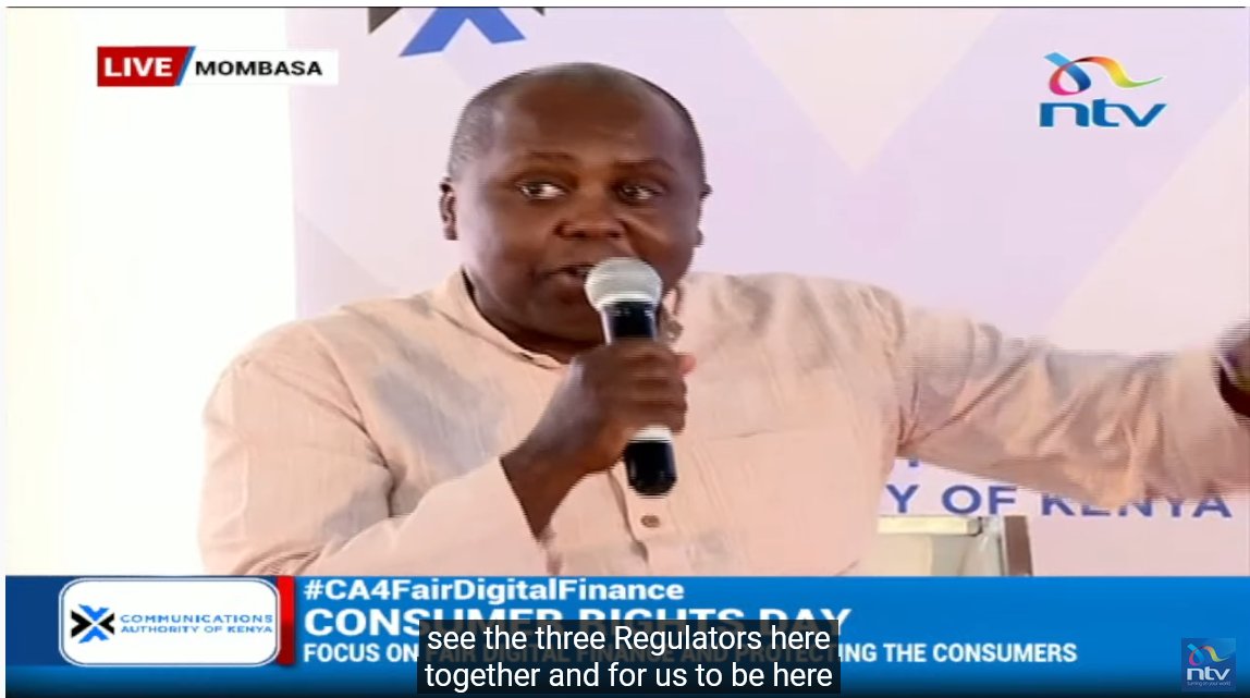 CA_Kenya's tweet photo. I hope that my industry partners will support the @CA_Kenya and the @CBKKenya in ensuring fair play in the sector.-@TelkomKenya CEO @mugokibati . #WCRD2022 #CA4FairDigitalFinance @CADirectorGen @ezraCHILOBA https://t.co/dgC1d8T6bu
